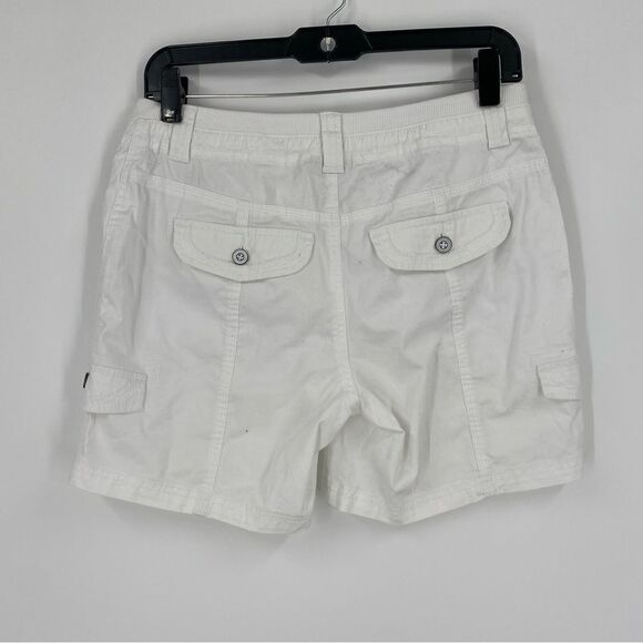 Style & Co. Women’s Flat Front White Shorts size 8P - Picture 2 of 4